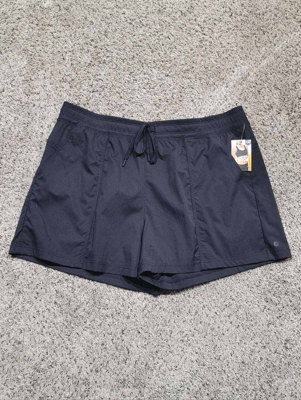Avia Women's Size XXL (20) Stretch Dance Shorts Black Soot